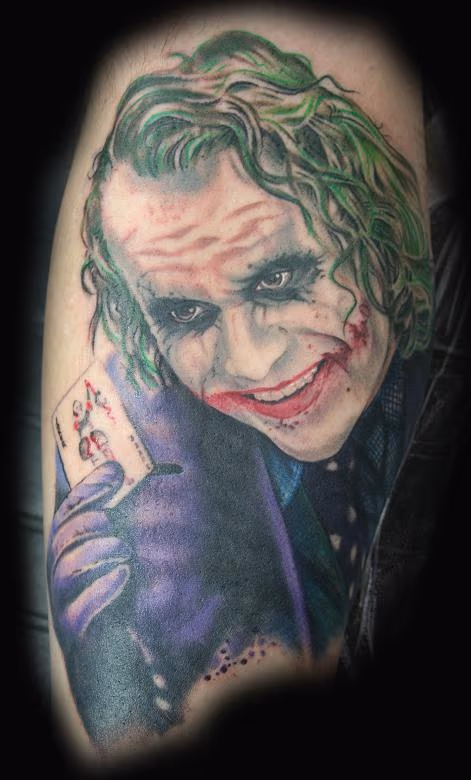 Heath Ledger Dark Knight Tattoo