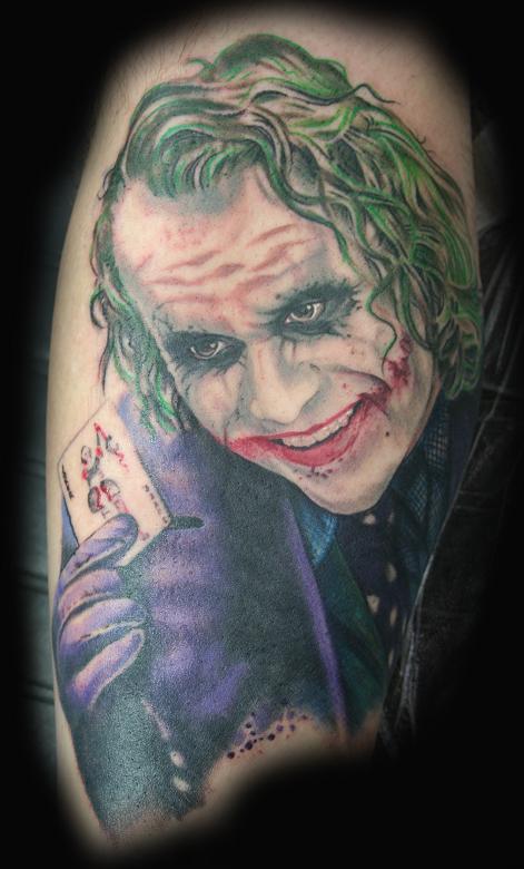 Heath Ledger Dark Knight Tattoo