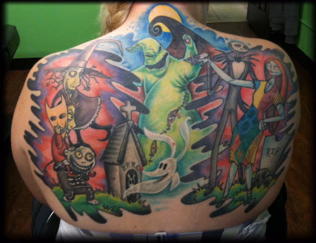 Nightmare Before Christmas Back Piece