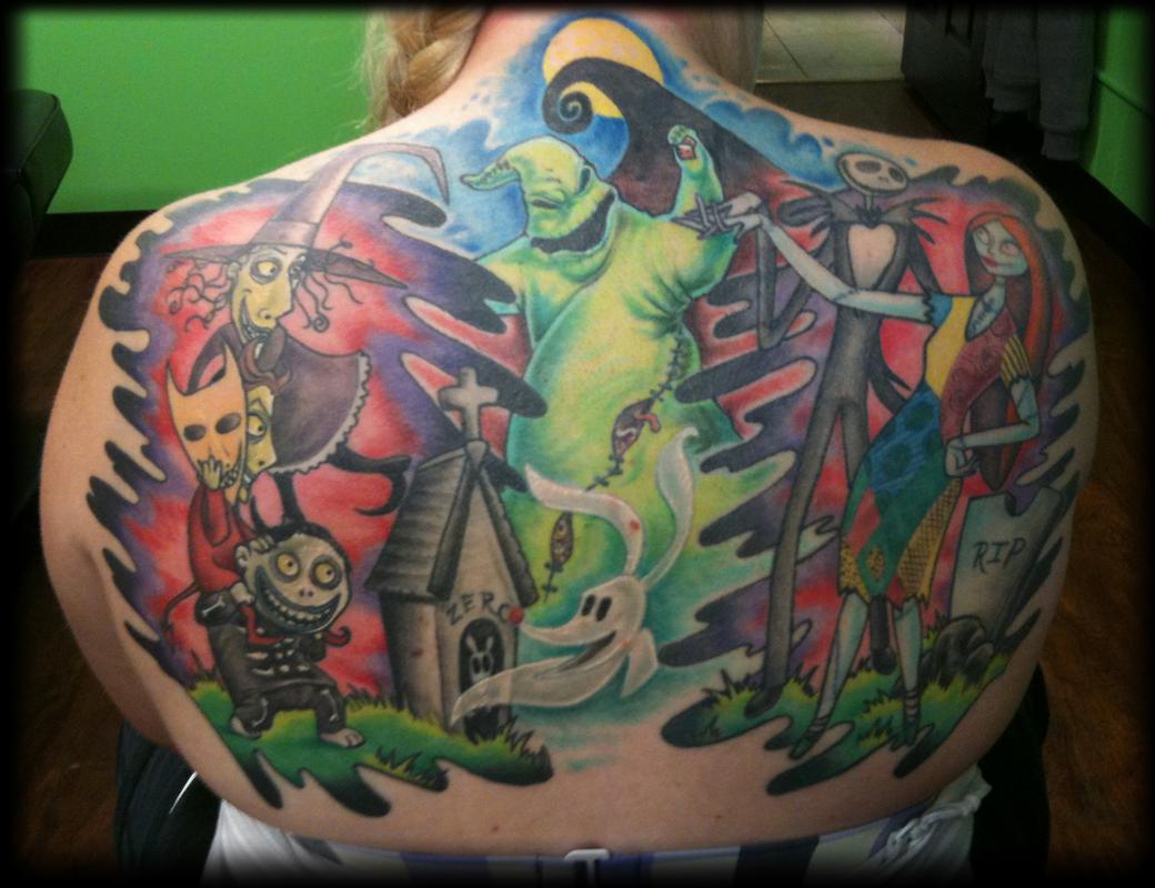 Nightmare Before Christmas Back Piece