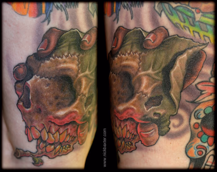 Leaf Skull