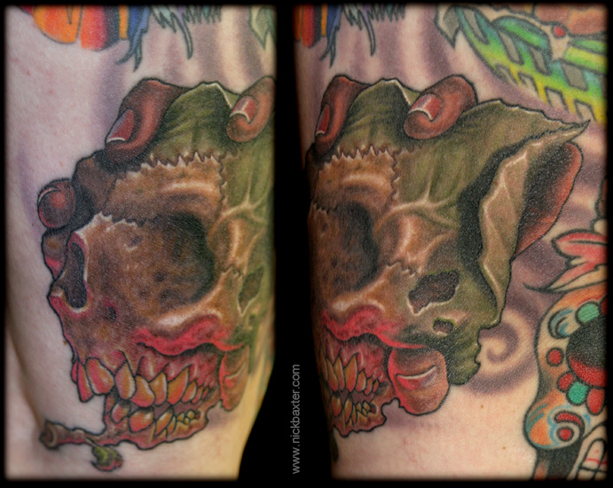 Leaf Skull