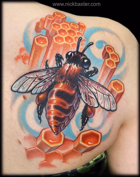 Bee and Honeycomb