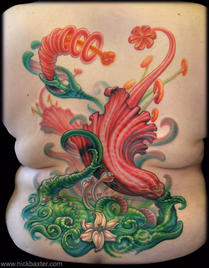 Fantasy Floral Backpiece