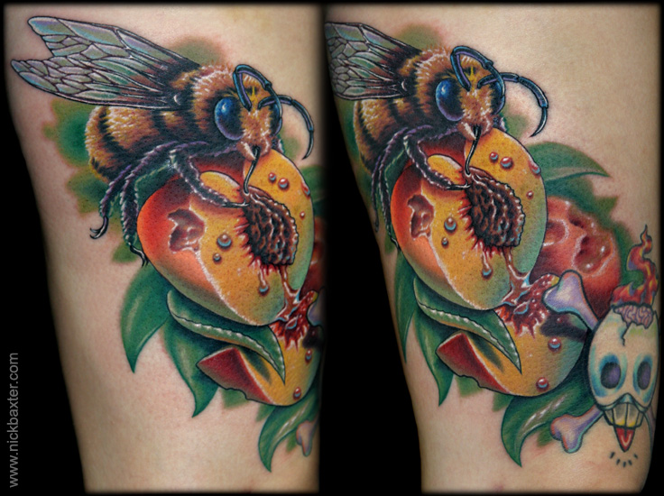 Bumble Bee and Peaches