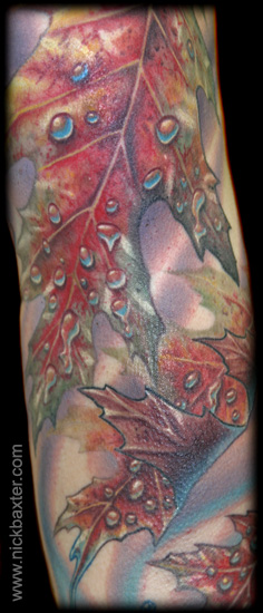 Halftone Leaf Sleeve (Detail 1)