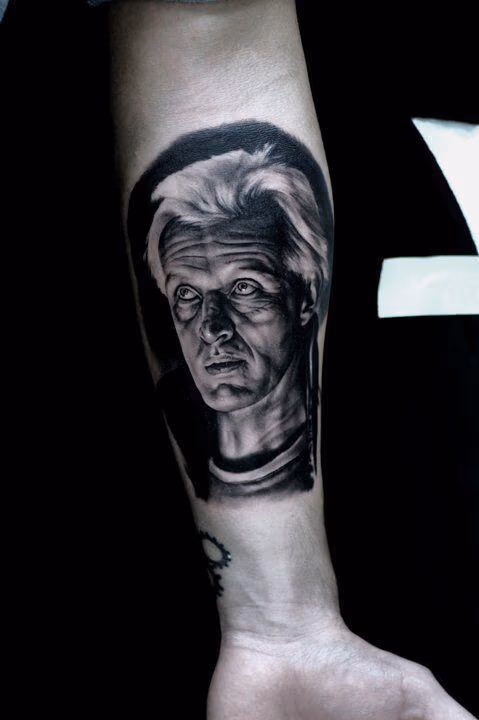 Rutger Hauer Portrait Tattoo