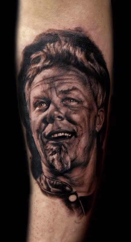 James Hetfield Portrait Tattoo