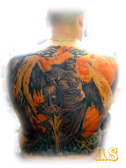 angel of death back piece