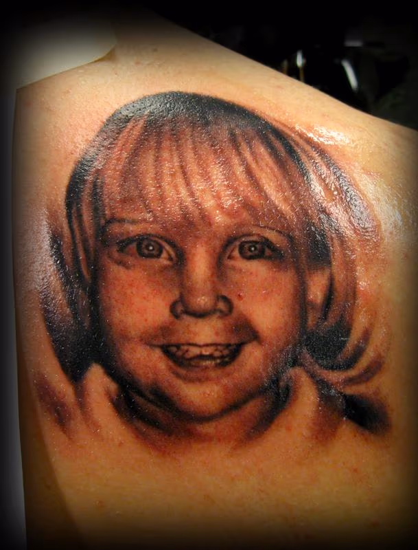 Portrait of daughter Amy
