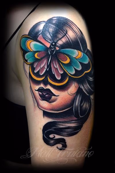 butterfly face