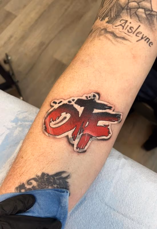 Realistic 3D Color Sticker Tattoo