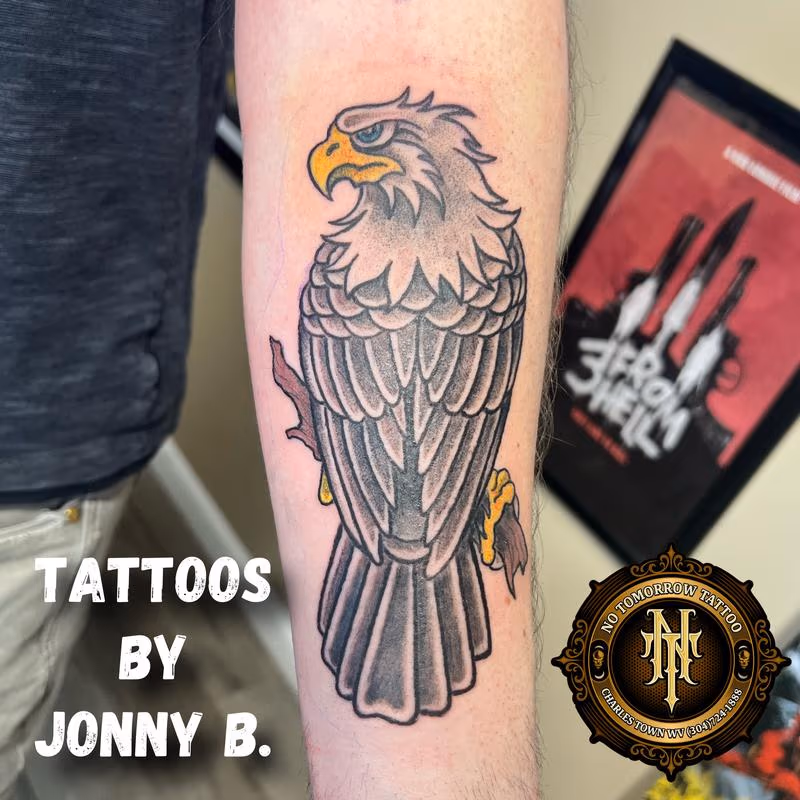 Eagle Tattoo in American Traditional Style