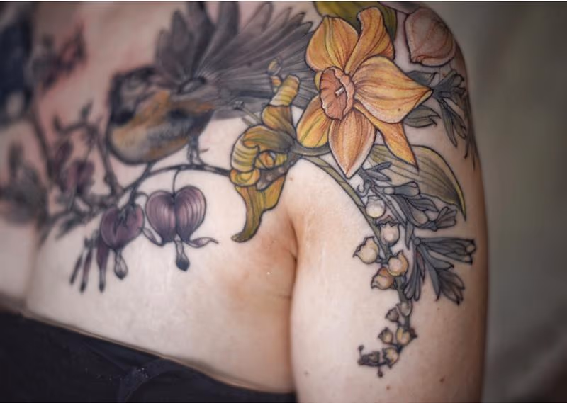 daffodil lilly of the valley tattoo