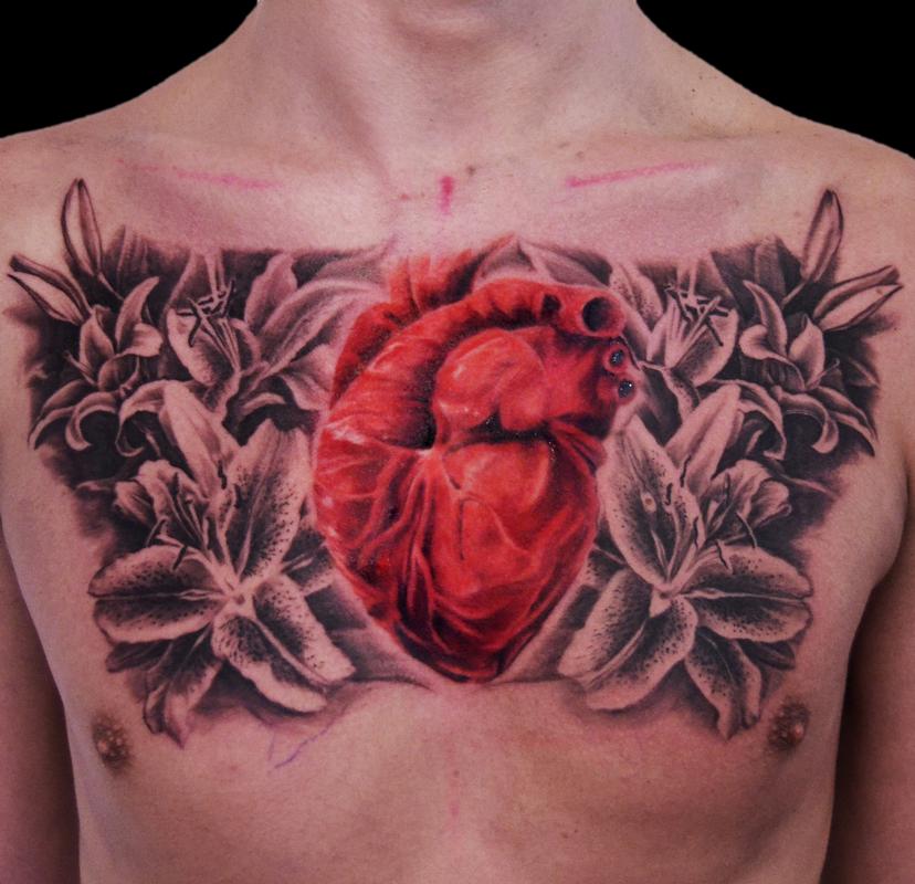 Heart with Flowers