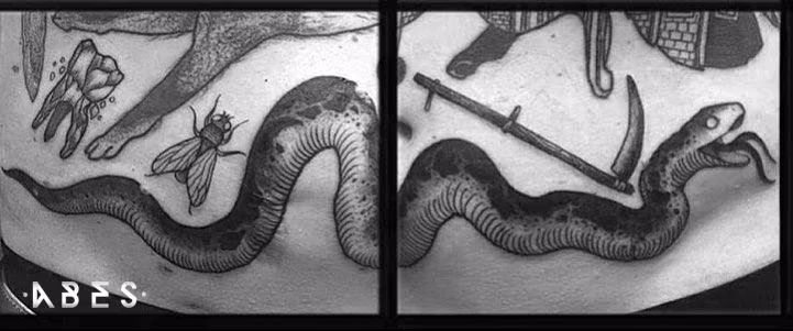 stomach snake