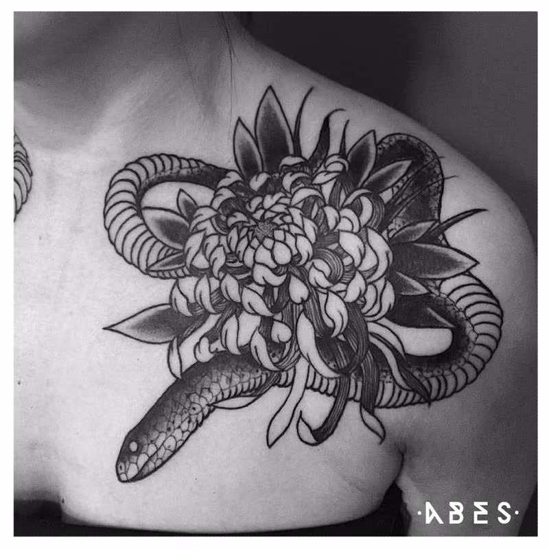 chrysanthemum snake