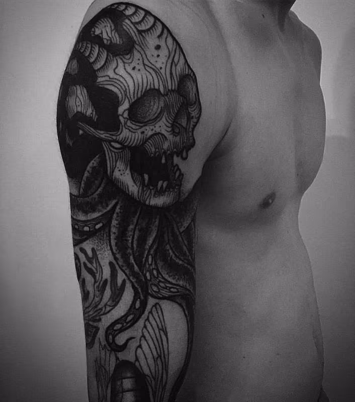 octopus skull