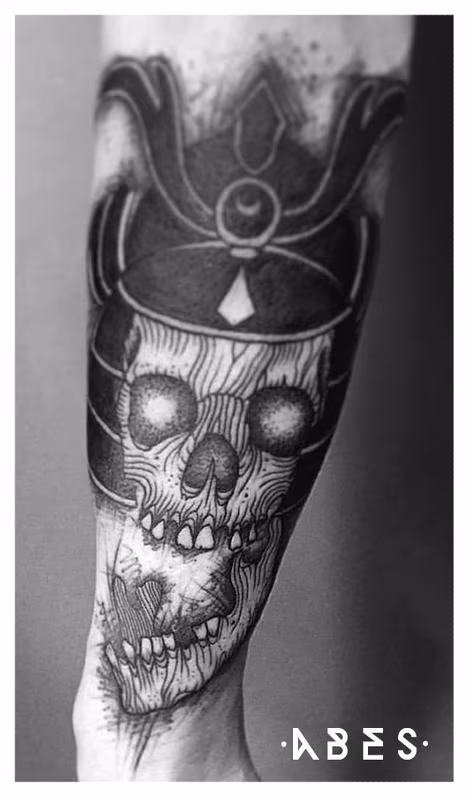samurai skull