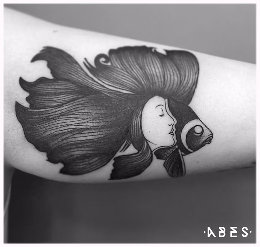 WOMAN FISH