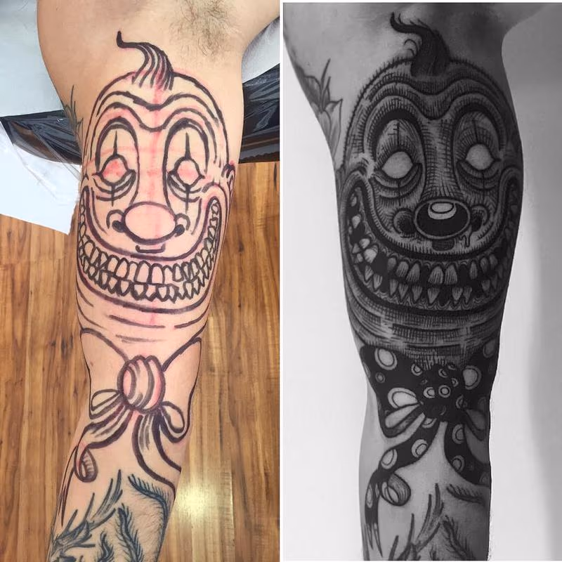 freehand clown