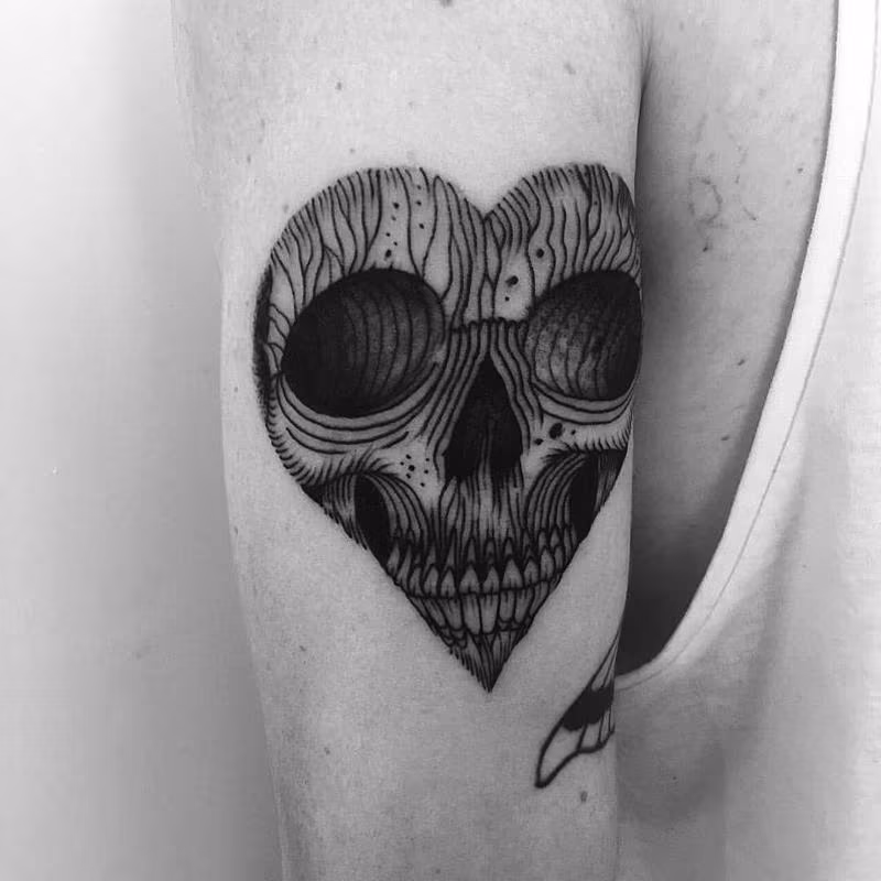 heart skull