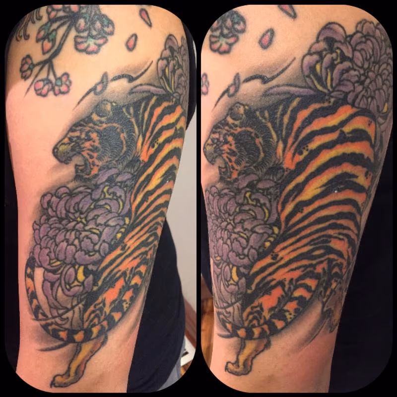 Healed tattoo