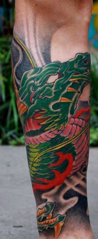 Green Asian Dragon