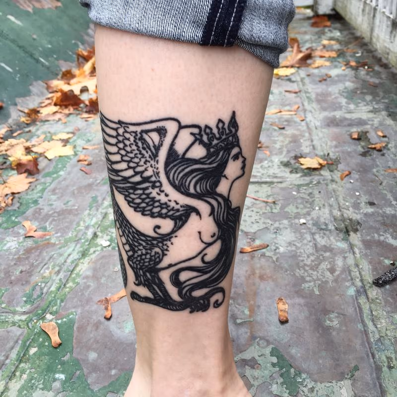 Healed tattoo