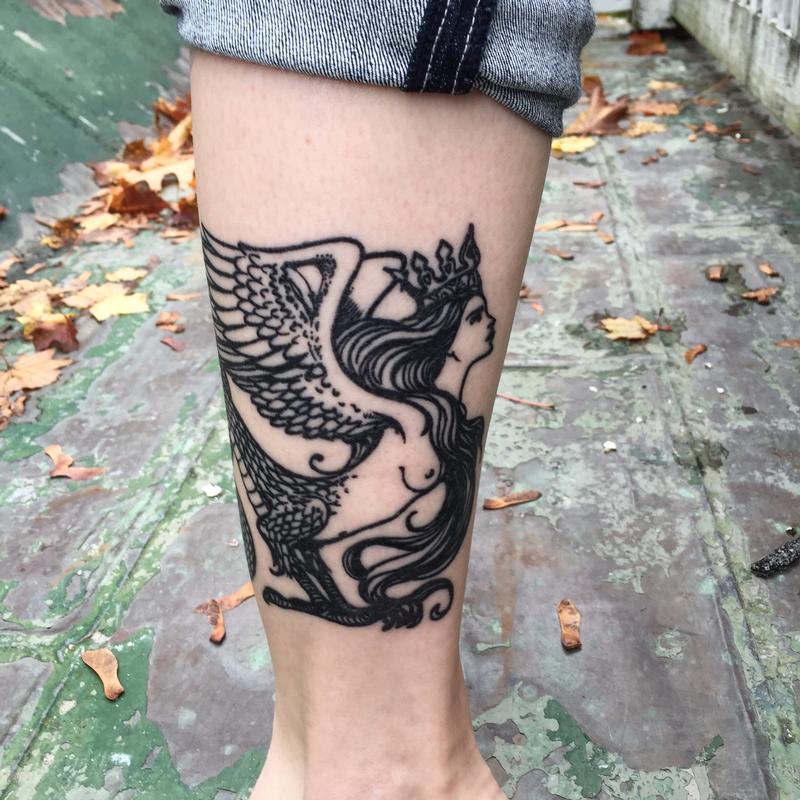Healed tattoo
