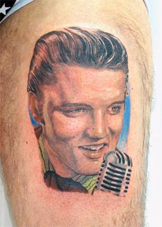 Young Elvis Tattoo