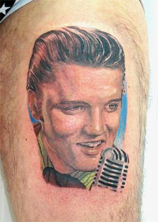 Young Elvis Tattoo