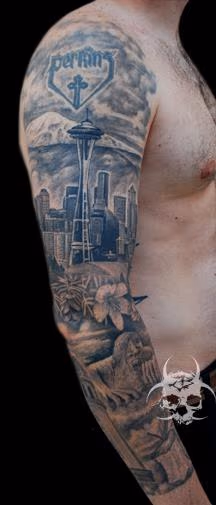 Seattle/Washington state sleeve