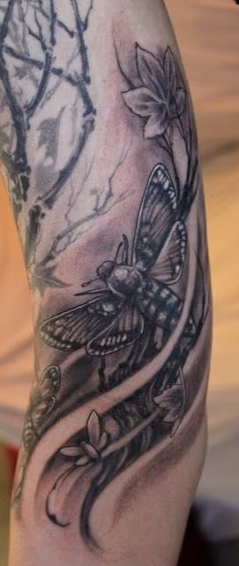moth tattoo