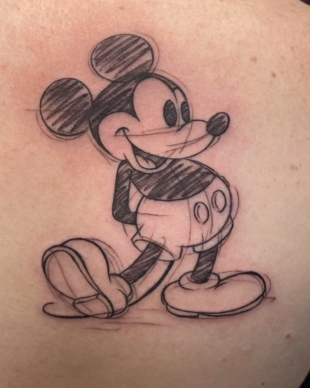 Mickey Mouse Tattoo by Irish Chris