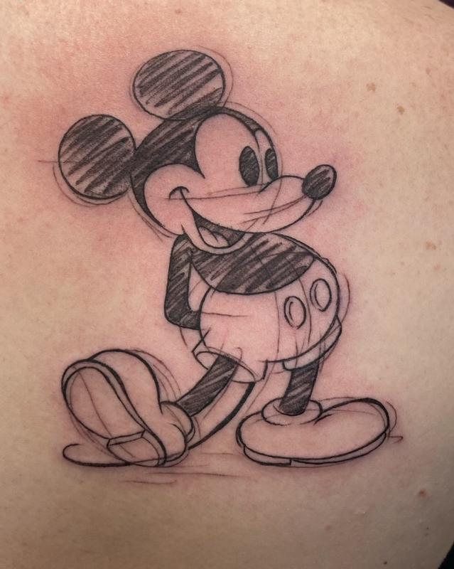 Mickey Mouse Tattoo by Irish Chris
