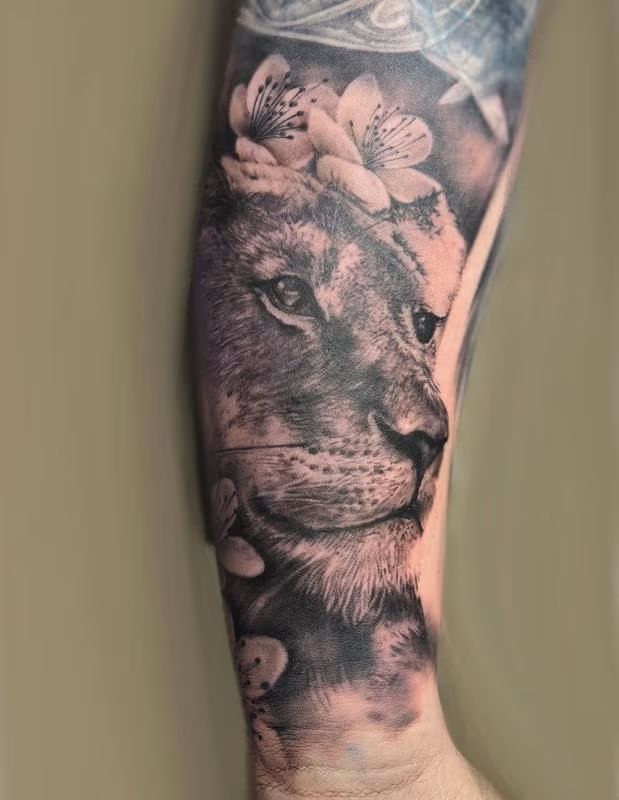 Lion Tattoo by Irish Chris