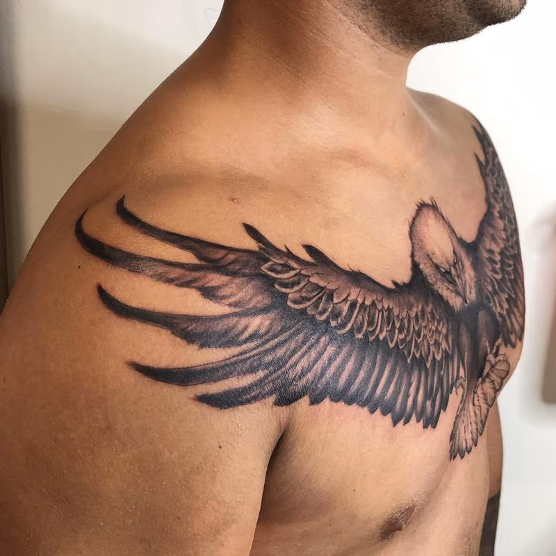Brennan Walker Eagle Tattoo