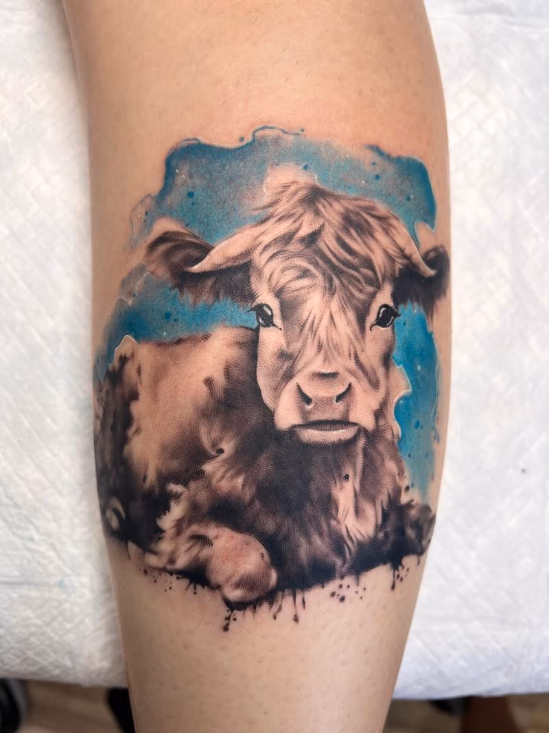 Water Color Cow by Irish Chris