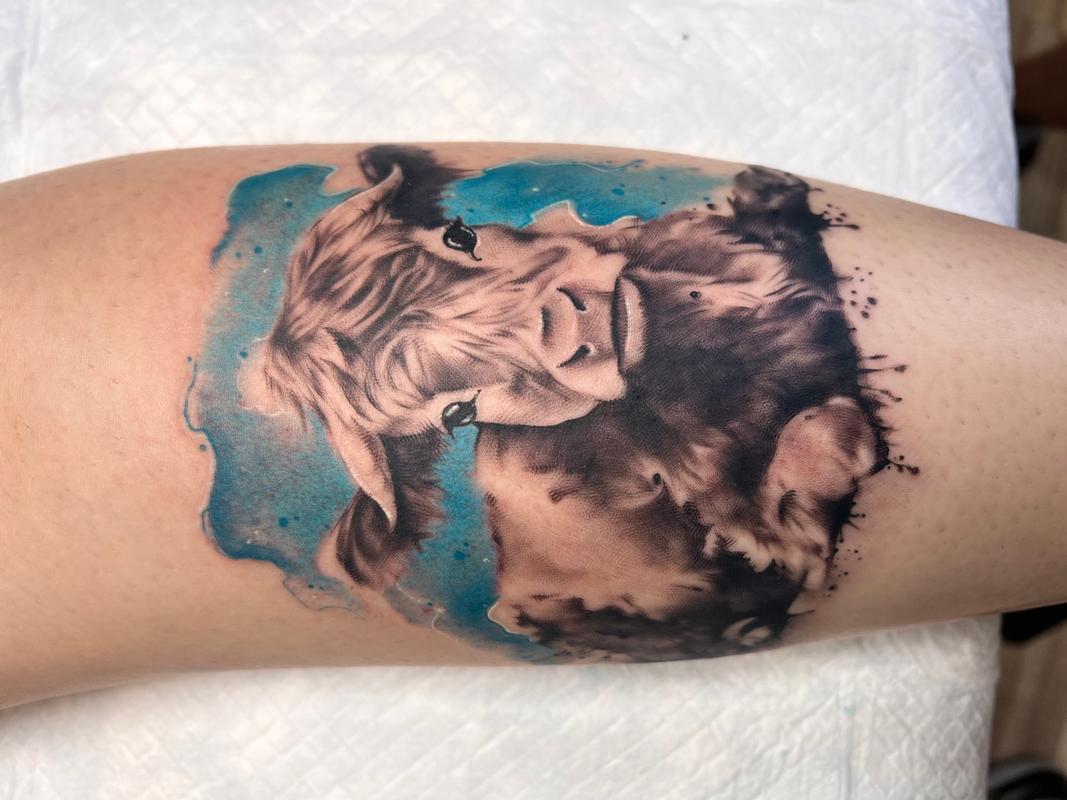 Water Color Cow by Irish Chris