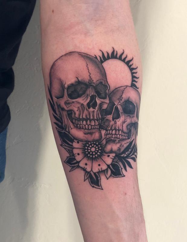 Brennan Walker Skulls Tattoo