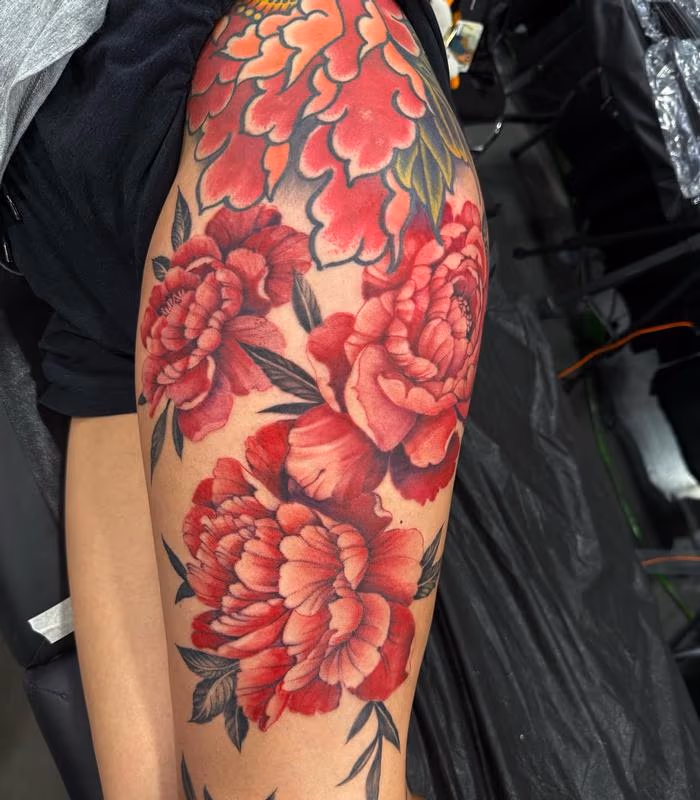 Illustrative Peonies in Color