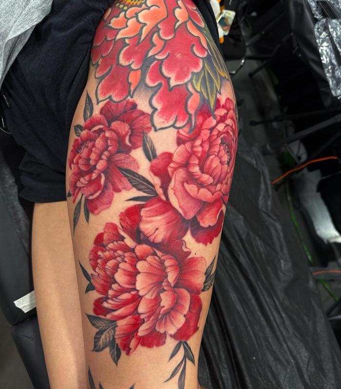 Illustrative Peonies in Color