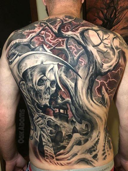 Oak Adams Reaper Back Piece