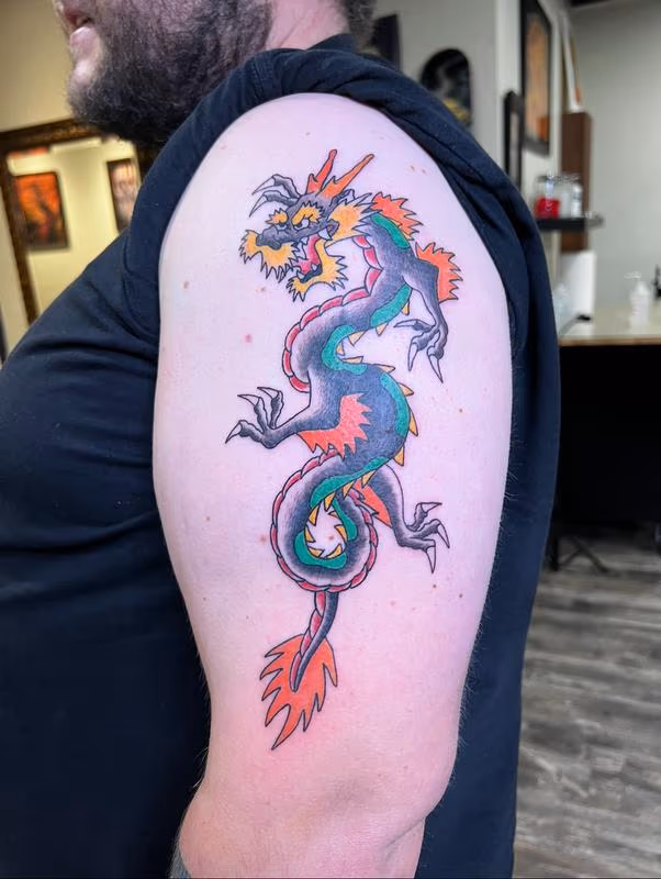 traditional color dragon
