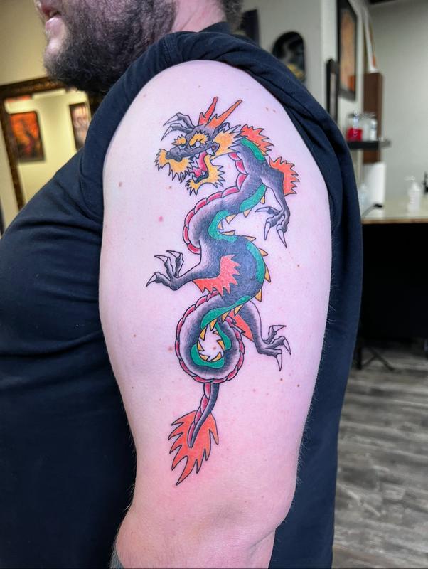traditional color dragon