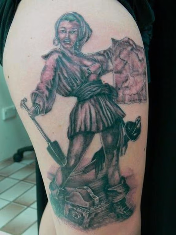 Pirate Girl Tattoo