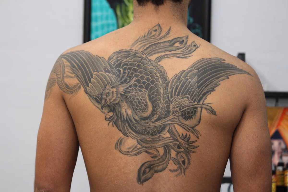 Black and Grey Phoenix