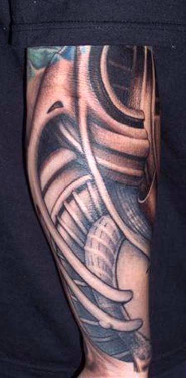 Bio-mechanic tattoo