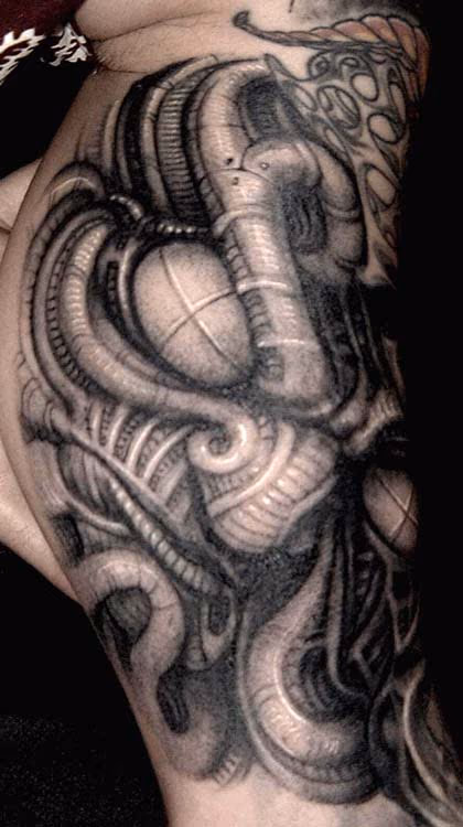 Bio-mechanic tattoo